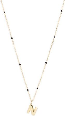 Argento Vivo Initial Pendant Necklace in Gold N at Nordstrom