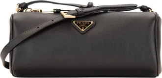 Prada Tassen, Dames, Zwart, ONE Size, Leer, Cross Body Bags