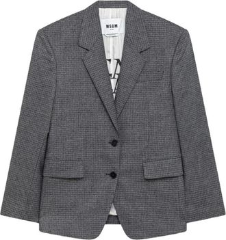 Msgm Blazer Jas - Dames - Blazers - Grijs - M - Jassen