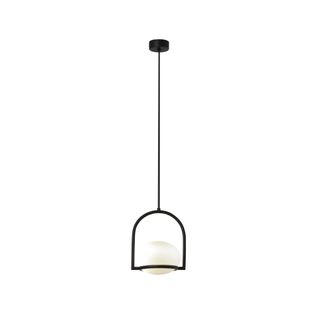 Leds - C4 Leds C4 Coco Single Globe L&aacute;mpara Colgante Negro, Blanco E14