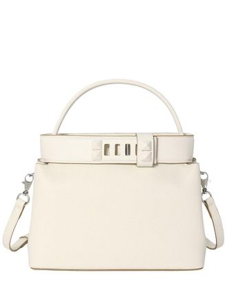 Tiffany & Fred Structured Leather Top Handle Satchel