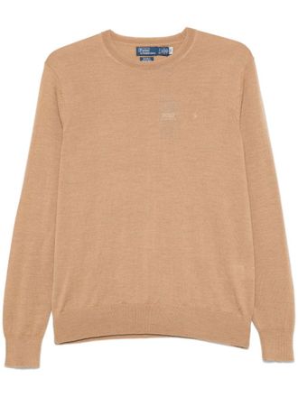 Polo Ralph Lauren Trui met Polo Pony-patroon - Bruin