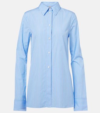 Toteme Striped cotton poplin shirt