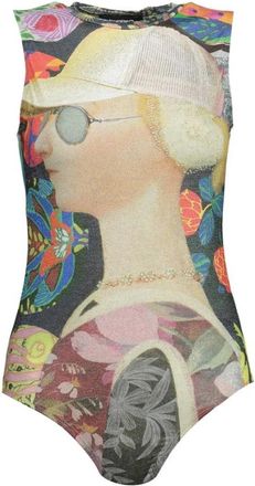 Desigual Polyester Bodysuit - Dames - Bodies - Veelkleurig - XL - Polyester - Tops