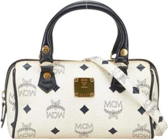MCM Pre-owned Mini Bags, female, White, Size: ONE SIZE Pre-owned Mini Bag