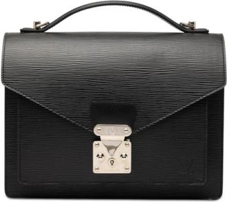 Louis Vuitton Pre-owned Monceau - Dames - Vintage Handtas - Zwart - ONE Size - Leer - Vintage