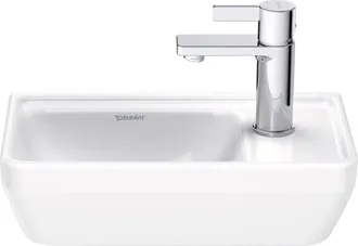 Duravit Duravit - D-neo Lavabo Con Enjuague Manual, 400x220mm, 1 Agujero