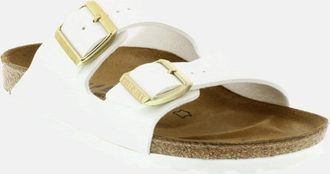 Birkenstock Womens Arizona Narrow Fit Patent White 1005294 Canvas - Size UK 7.5