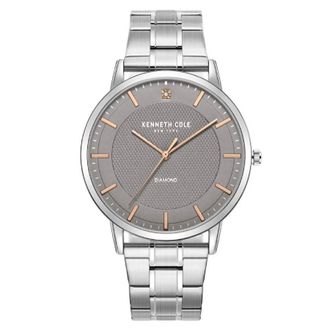 Kenneth Cole Diamond Quartz Grey Dial Mens Watch KCWGG2271405