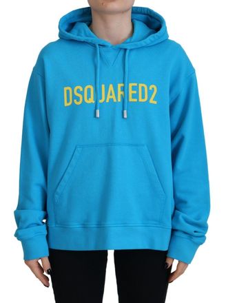 Dsquared2 Dsquared&sup2; Logo Print Cotton Hoodie Sweatshirt Womens Sweater (Pre-Owned)