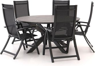 Bellagio la vita attrattiva Bellagio Trappeto/Fidenza ø149cm dining tuinset 6-delig