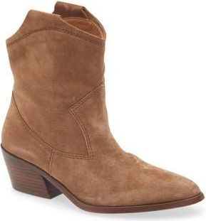 Pedro Garcia Arkansas Western Boot in Hazelnut Velour at Nordstrom Rack, Size 7.5Us / 37.5Eu
