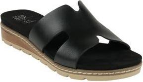 Good Choice Shoes Nellie Cutout Wedge Slide Sandal in Black at Nordstrom Rack, Size 8.5
