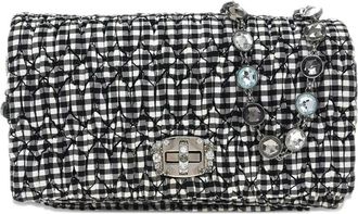 Miu Miu 2010s matelass&eacute; schoudertas met ketting - Zwart