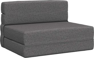 vidaXL Sof&aacute; Cama Plegable Gris Claro 70 X 72 X 60 Cm Tela Vidaxl
