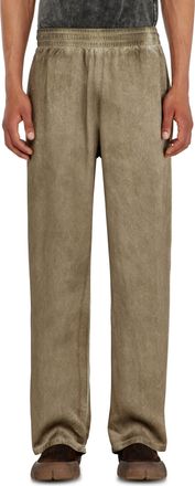 Diesel Pants in wrinkled satin - Pants - Man - Brown