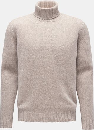Braun Hamburg Men - Cashmere turtleneck jumper beige