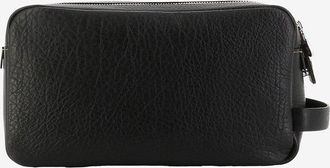 Brunello Cucinelli Kulturbeutel aus genarbten Leder