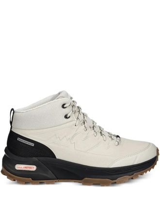 Skechers waterproof high-top sneakers - women - Fabric/Fabric/Rubber - 36 - Neutrals