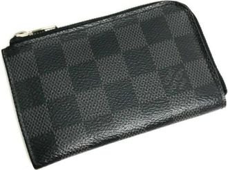 Louis Vuitton Pre-owned Vintage Stoffen Portemonnee - Heren - Vintage Accessoires - Zwart - ONE Size - Vintage