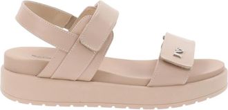 Nero Giardini Leren Sandalen - Dames - Sandalen - Roze - 39 EU - Leer - Schoenen