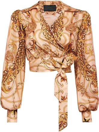 Philipp Plein Blouse New Baroque - Dames - Blouses - Beige - M - Overhemden