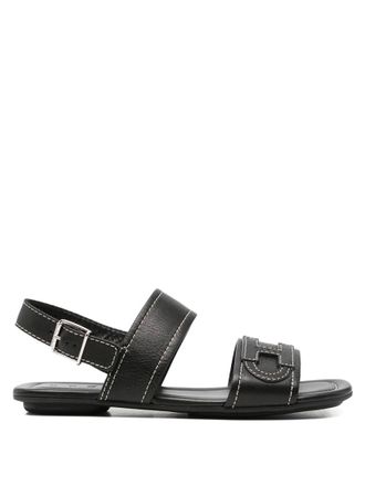Hogan Black H685 Sandals