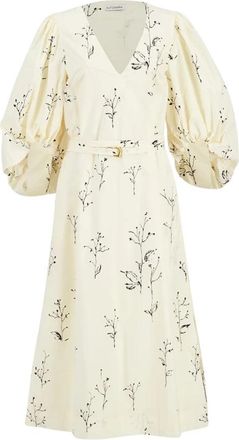 Altuzarra Corrie Maxi Jurk - Dames - Maxi kleedjes - Beige - M - Katoen - Kleedjes
