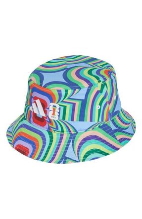 adidas FIFA World Cup 2026 Rainbow Abstract Stripe Bucket Hat in Blue/Green Multicolor at Nordstrom
