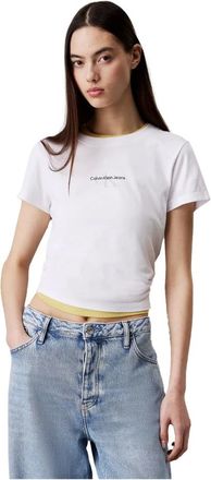 Calvin Klein Mujer, Camisetas, Blanco, Talla: S