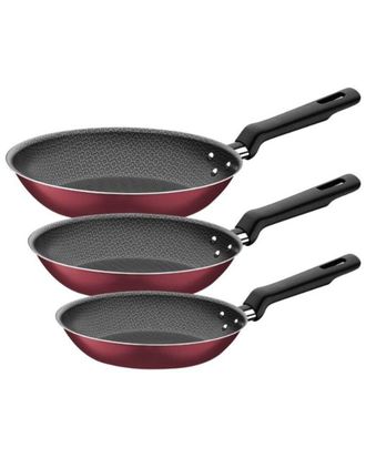 Tramontina Aluminum 3Pc Set Fry Pan 8In 9.5In 11In