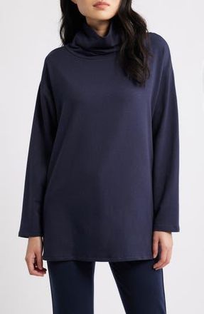 Eileen Fisher Cowl Neck Knit Top in Ink at Nordstrom Rack, Size X-Small