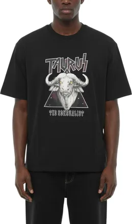 Neil Barrett Black Graphic Crew Neck T-Shirt