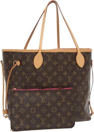 Louis Vuitton Pre-owned Canvas totes - Dames - Vintage Shopper - Bruin - ONE Size - Leer - Vintage