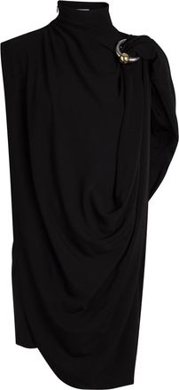 Jean Paul Gaultier Draped Stretch-crepe Mini Dress - Black - S (UK8-10 / S)