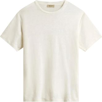Woolrich T-shirt in lino - Bianco