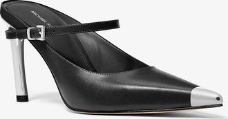 Michael Kors Kasia Leather High Mule Pump