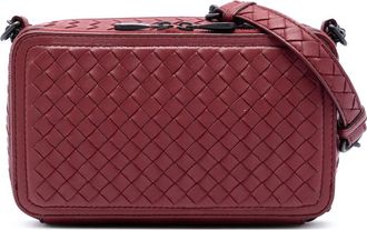 Bottega Veneta Pre-owned Bottega Veneta Nappa Intrecciato Double Zip Shoulder Bag Unisex PRWCXT51KEMF3Z2P