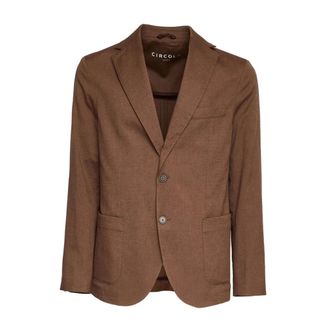 Circolo 1901 Cotton and Linen Jacket - male - Circolo 1901 - Blazers - Brown - 3XL - Jackets