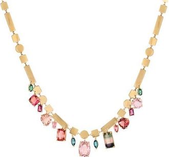 Eden Presley Rock Candy Shine Tourmaline Necklace in Metallic Gold at Nordstrom
