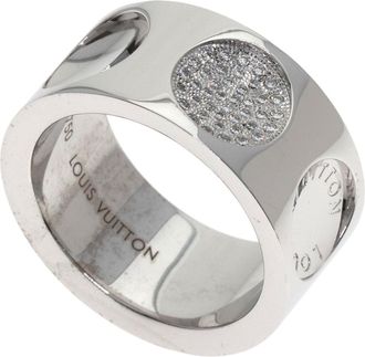 Louis Vuitton White Gold White Gold (18K) Band Ring (Pre-Owned)