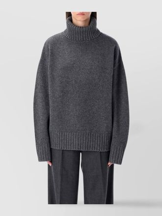 Rhea Costa oversized turtle neck knitwear top