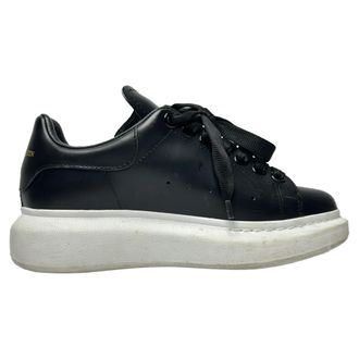 Alexander McQueen Alexander McQueen Pre-owned Womens Oversized Sneakers in Black Calf Leather - Size EU 35