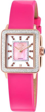 Gevril Group Padova Gemstone Diamond Mother of Pearl Dial Ladies Watch 12336-8