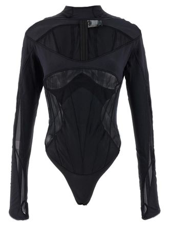 MUGLER Multi-Layer Lingerie Bodysuit