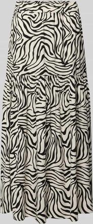 b.young B.Young Midirock aus Leinen-Viskose-Mix Modell FALAKKA in Black, Gr&ouml;&szlig;e 36