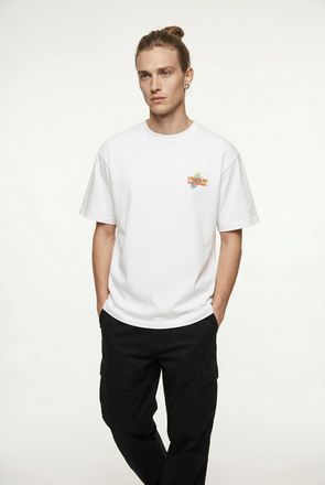 Only & Sons T-Shirt ONLY & SONS ONSFRED LIFE RLX SS PRINT TEE NOOS, Herren, Gr. XXL, hellwei&szlig; print:vinedos, Jersey, Obermaterial: 100% Baumwolle, bedruckt, relax