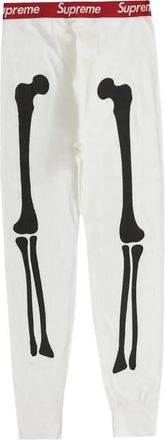 SUPREME x Hanes Bones FW 24 - White thermolegging - Wit