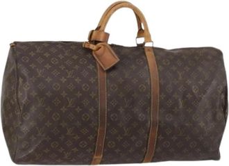 Louis Vuitton Pre-owned Canvas Weekendtas - Dames - Vintage Weekendtas - Bruin - ONE Size - Vintage