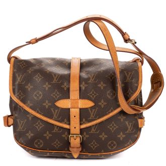 Louis Vuitton Pre-owned Womens Saumur PM Shoulder Bag - Brown - One Size